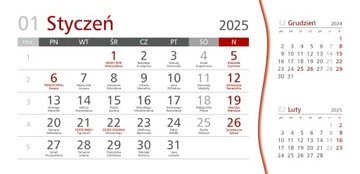Kalendarz z notesem 2025 SZARY HIT