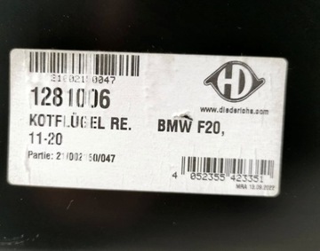 BLATNÍK PRAVÝ PŘEDNÍ BMW 2 F20 2011-2020 1281006