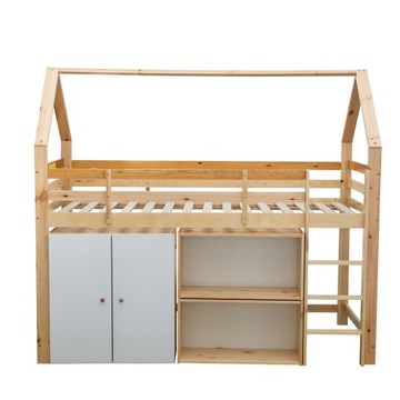 УНИВЕРСАЛЬНАЯ ЯРУСНАЯ КРОВАТЬ С ЛЕСТНИЦЕЙ 205x95x180