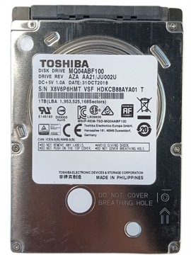 DYSK TWARDY HDD TOSHIBA 1TB 2,5