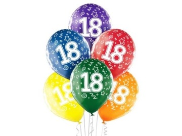 Balony lateksowe Belbal na 18 urodziny 12
