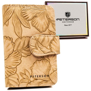 PETERSON portfel damski portmonetka damska pojemny pudełko na prezent RFID