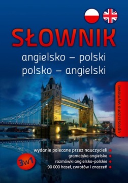 Słownik Duży Angielsko-Polski, Polsko-Ang + Gramat
