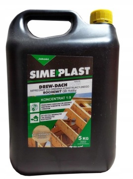 IMPREGNAT DO DREWNA KONSTRUKCYJNEGO SIMEPLAST DREW-DACH PLUS 5KG BEZBARWNY