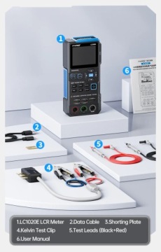 FNIRSI LC1020E тестер электронных компонентов цифровой LCR мост