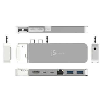 j5create Hub 4K6 Pro USB4 с комплектом MagSafe