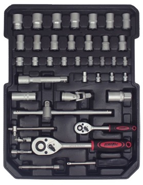 НАБОР ИНСТРУМЕНТОВ В КЕЙСЕ 187 ЭЛЕМЕНТОВ. КЛЮЧИ, НАСАДКИ