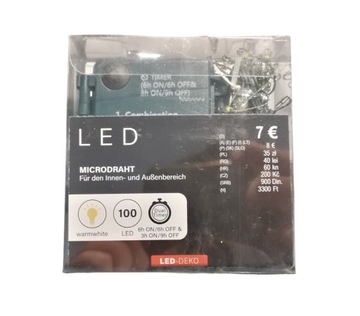 MIKRODRUT LED, warmwhite, Okazja