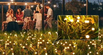 2 СОЛНЕЧНЫХ САДОВЫХ ЛАМПЫ FIREFLY SWING BALL 10 LED С ДАТЧИКОМ