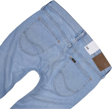 LEE LUKE spodnie jeansowe BLUE SKY LIGHT rurki slim tapered W32 L32