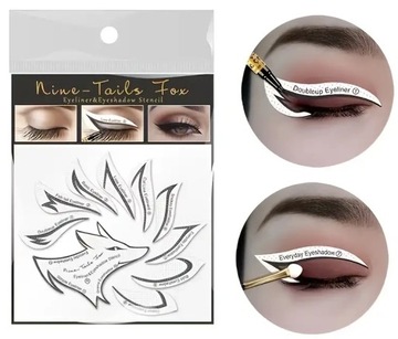 SZABLON DO MAKIJAŻU NAKLEJKA MAKIJAŻ OKO EYELINER CIENIE WILK