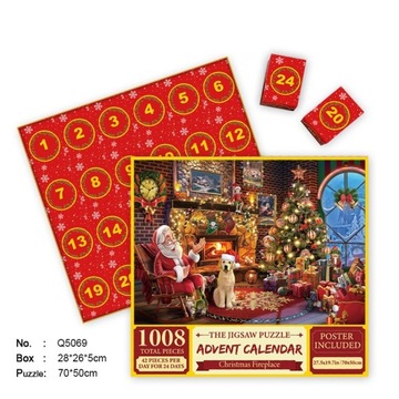 KALENDARZ ADWENTOWY PUZZLE ŚWIĄTECZNE EMPORIUM - 1008 EL