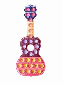 ИГРУШКА АНТИСТРЕСС POP IT ГИТАРА РАЗНЫХ ЦВЕТОВ