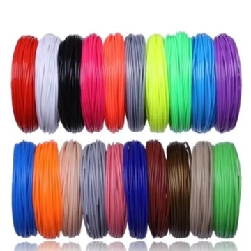 НАБОР НИТИ ДЛЯ РУЧКИ 3D PLC БОЛЬШОЙ НАБОР 20 ЦВЕТОВ 1,75 ММ