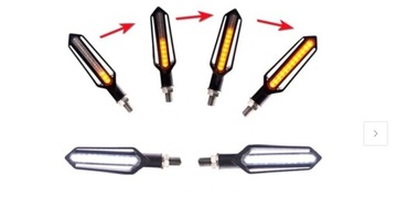 Dynamiczne kierunkowskazy plus DRL 2 sztuki 24LED