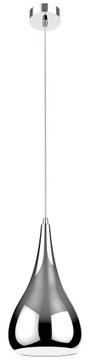 LAMPA WISZĄCA SUFITOWA KROPLE ŁEZKI CHROM LED HIT