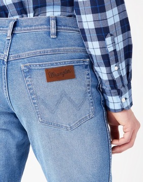 WRANGLER męskie spodnie Texas slim jeans zwężane W34 L32