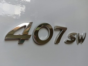 NÁPIS ZNAK PEUGEOT 407 SW