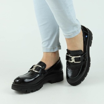 Мокасины Contes 636 Черный наплак 37