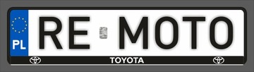 Ramki do tablicy rejestracyjnej TOYOTA Żelowe 2 sztuki