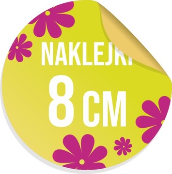 NAKLEJKI Z LOGO, ETYKIETY NA PACZKI 8cm 500szt.