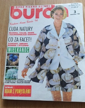 Burda moda piękno relaks 3/94 wykroje