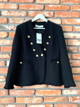 A889 ПИДЖАК ZARA ПАЛЬТО КУРТКА - S