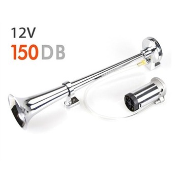KLAKSON FANFÁR SIGNÁL KOMPRESOR 390MM 150DB CHRÓM