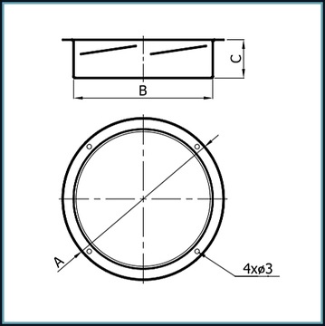 Приточный диффузор круглый fi 100 белый AS100-ML Darco