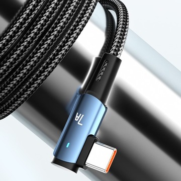 УГЛОВОЙ КАБЕЛЬ USB-C QC 7A 100 Вт для HUAWEI XIAOMI SAMSUNG ONEPLUS 2M