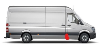 СТОЙКА ДВЕРИ ЛЕВАЯ SPRINTER 906 VW CRAFTER 06-18