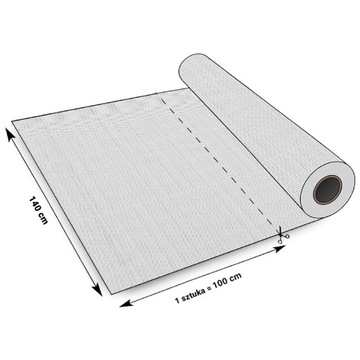 MOCNA SIATKA DO MOSKITIERY SZARA na metry MOSKITIERA na wymiar 1,4m x 1m