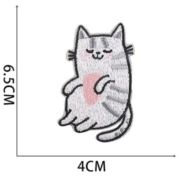 Вышивка термо -патч для одежды 15 разных кошек