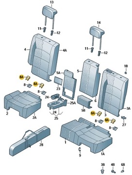 Крышка ISOFIX KODIAQ 5658871879B9 ОРИГИНАЛ