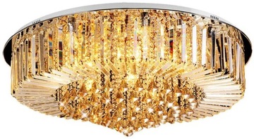 LAMPA KRYSZTAŁOWA ŻYRANDOL KRYSZTAŁOWY ZŁOTY 50CM