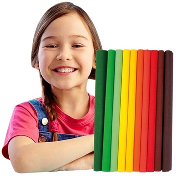 KOLOROWA KREPINA OZDOBNA BIBUŁA MARSZCZONA ZESTAW