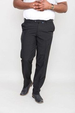 Duże Spodnie Męskie Wizytowe Czarne MAXD555