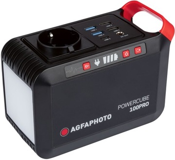 Przenośna stacja zasilania AgfaPhoto Powercube 100Pro 13000 mAh 120W 230V