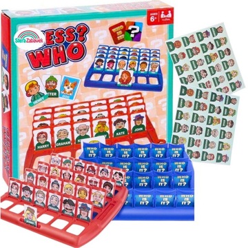 GRA PAMIĘCIOWA ZGADNIJ KTO 2 PLANSZE POSTACIE SPOSTRZEGAWCZOŚĆ DETEKTYW LOG