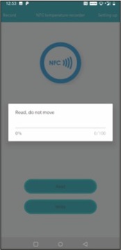 РЕГИСТРАТОР ТЕМПЕРАТУРЫ, ТЕРМОМЕТР, РЕГИСТРАТОР ДАННЫХ С ПРИЛОЖЕНИЕМ NFC ДЛЯ Android IP67