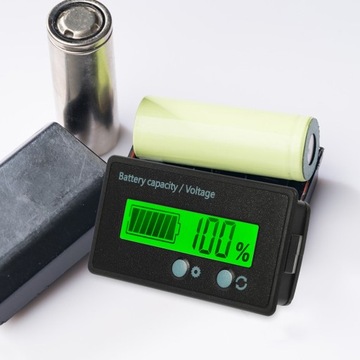 MIERNIK AKUMULATORA SAMOCHODU ELEKTRYCZNEGO TESTER NAPIĘCIA WSKAŹNIK WOLTOMIERZ