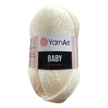 Włóczka YarnArt Baby Akryl kolor 502 ekri