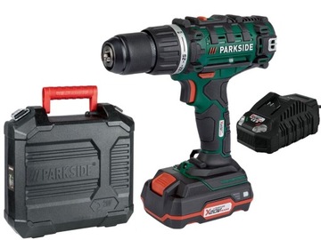 Wiertarko-Wkrętarka PARKSIDE PABS 20-Li G8, Akumulator 2Ah, Ładowarka 65W