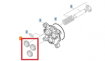 Уплотнительное кольцо масляного поршня KARCHER K2 K3 K4 K5
