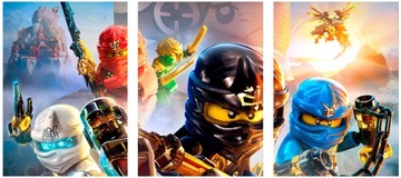 3x OBRAZ NA ŚCIANĘ LEGO NINJAGO 30x40