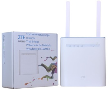 Ruter ZTE MF286D router SIM WiFi bridge 4G LTE 600 Mb/s 2x Antena SMA