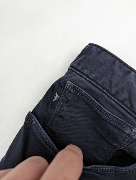 Emporio Armani granatowe spodnie jeansy M 34/32
