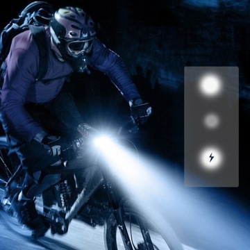 КОМПЛЕКТ СВЕТОДИОДНЫХ ВЕЛОСИПЕДНЫХ ФАР, СОЛНЕЧНАЯ ЗАРЯДКА, ВОДОНЕПРОНИЦАЕМЫЙ, 120 ДБ