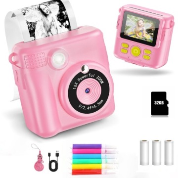 МГНОВЕННАЯ КАМЕРА ДЛЯ ДЕТЕЙ ТЕРМОПРИНТЕР ДЛЯ СЪЕМКИ ФОТО И ВИДЕО