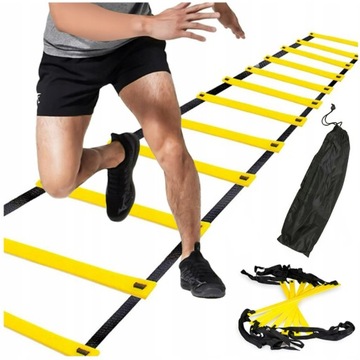 DRABINKA KOORDYNACYJNA DO ĆWICZEŃ TRENINGOWA PIŁKARSKA TENISOWA 6M FITTNESS